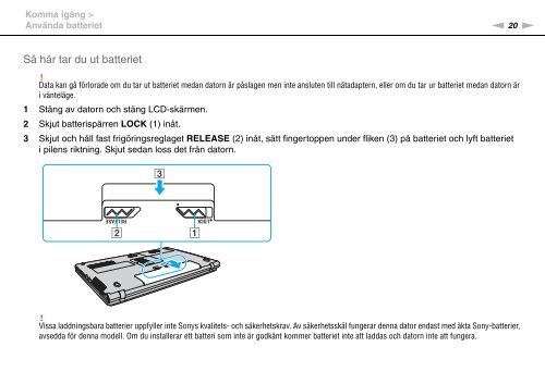 Sony VPCF11E4E - VPCF11E4E Istruzioni per l'uso Svedese