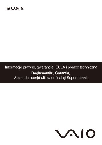Sony VGN-TT31MR - VGN-TT31MR Documenti garanzia Rumeno