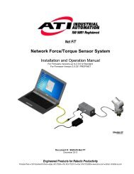 Network Force/Torque Sensor System