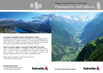 Passaporto dell'albero. - Helvetia