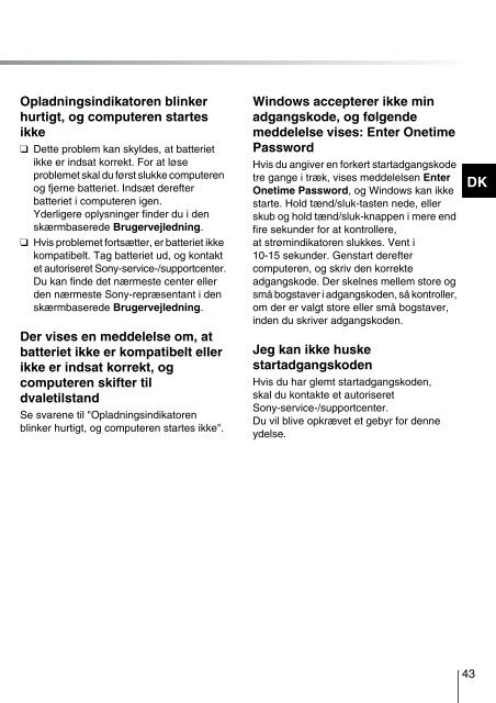 Sony VPCEB4S1R - VPCEB4S1R Guida alla risoluzione dei problemi Finlandese