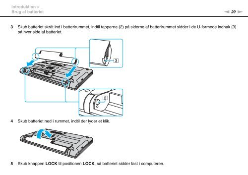 Sony VPCEB4S1R - VPCEB4S1R Istruzioni per l'uso Danese