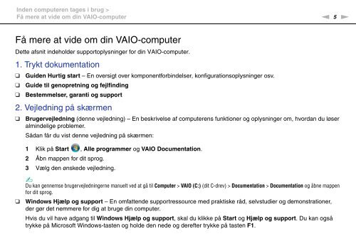 Sony VPCEB4S1R - VPCEB4S1R Istruzioni per l'uso Danese