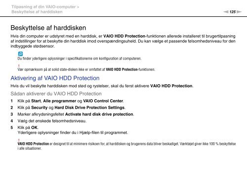 Sony VPCS13S9R - VPCS13S9R Istruzioni per l'uso Danese