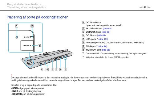 Sony VPCS13S9R - VPCS13S9R Istruzioni per l'uso Danese