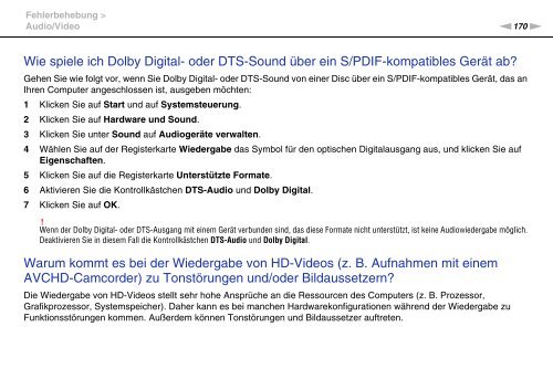 Sony VPCF24M1R - VPCF24M1R Istruzioni per l'uso Tedesco