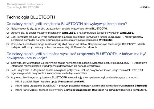 Sony VPCCB3S1R - VPCCB3S1R Istruzioni per l'uso Polacco