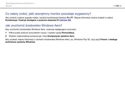 Sony VPCCB3S1R - VPCCB3S1R Istruzioni per l'uso Polacco