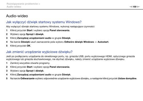 Sony VPCCB3S1R - VPCCB3S1R Istruzioni per l'uso Polacco