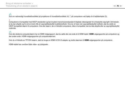 Sony VPCCB3S1R - VPCCB3S1R Istruzioni per l'uso Danese