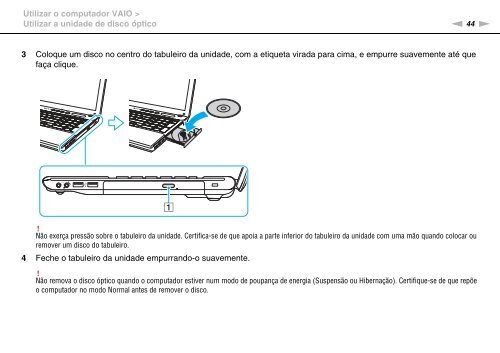 Sony VPCCB3S1R - VPCCB3S1R Istruzioni per l'uso Portoghese