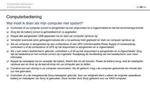 Sony VPCYB3Q1R - VPCYB3Q1R Istruzioni per l'uso Olandese