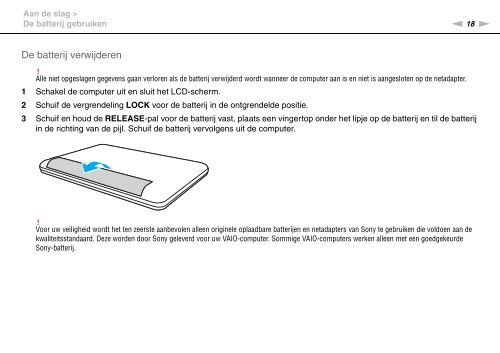 Sony VPCYB3Q1R - VPCYB3Q1R Istruzioni per l'uso Olandese