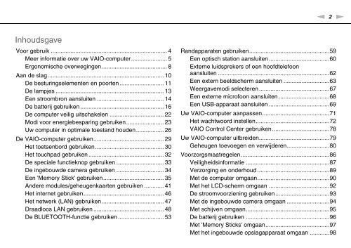 Sony VPCYB3Q1R - VPCYB3Q1R Istruzioni per l'uso Olandese