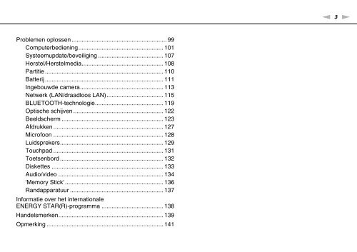 Sony VPCYB3Q1R - VPCYB3Q1R Istruzioni per l'uso Olandese