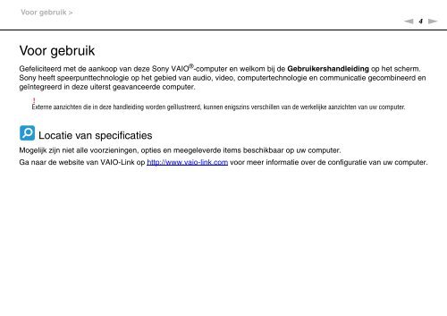 Sony VPCEB3Z1R - VPCEB3Z1R Istruzioni per l'uso Olandese