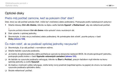 Sony VPCSE1E1E - VPCSE1E1E Istruzioni per l'uso Slovacco