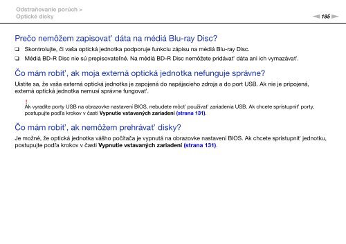 Sony VPCSE1E1E - VPCSE1E1E Istruzioni per l'uso Slovacco