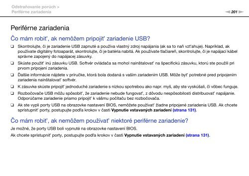 Sony VPCSE1E1E - VPCSE1E1E Istruzioni per l'uso Slovacco