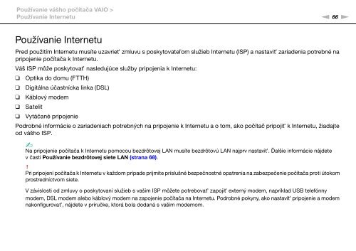 Sony VPCSE1E1E - VPCSE1E1E Istruzioni per l'uso Slovacco