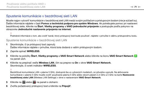 Sony VPCSE1E1E - VPCSE1E1E Istruzioni per l'uso Slovacco