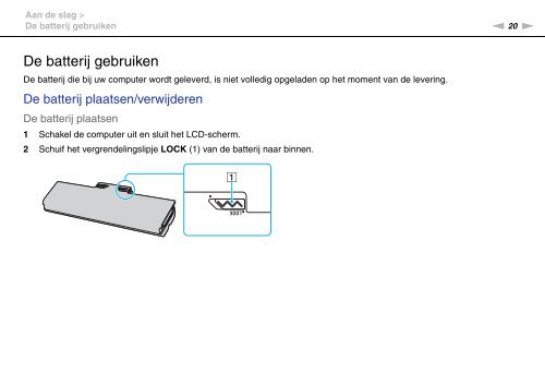 Sony VGN-SR59VG - VGN-SR59VG Istruzioni per l'uso Olandese