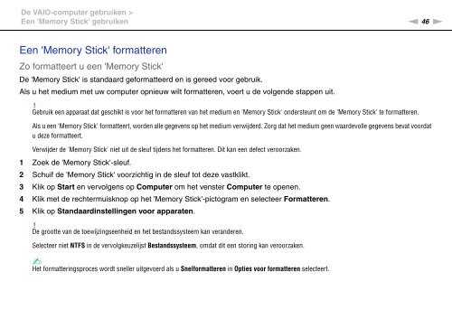 Sony VGN-SR59VG - VGN-SR59VG Istruzioni per l'uso Olandese