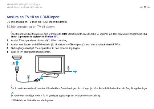 Sony VPCCA3X1R - VPCCA3X1R Istruzioni per l'uso Svedese