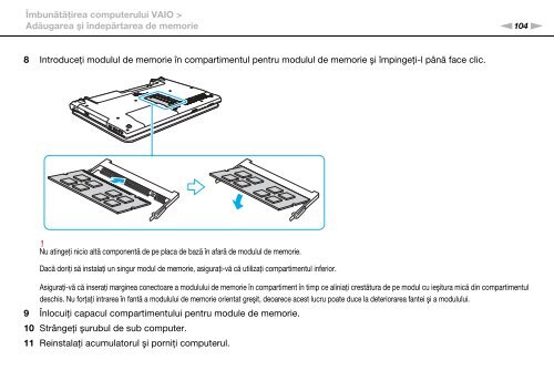 Sony VPCCA4S1E - VPCCA4S1E Istruzioni per l'uso Rumeno