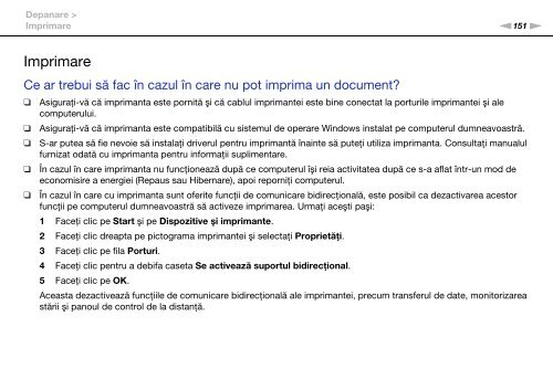 Sony VPCCA4S1E - VPCCA4S1E Istruzioni per l'uso Rumeno