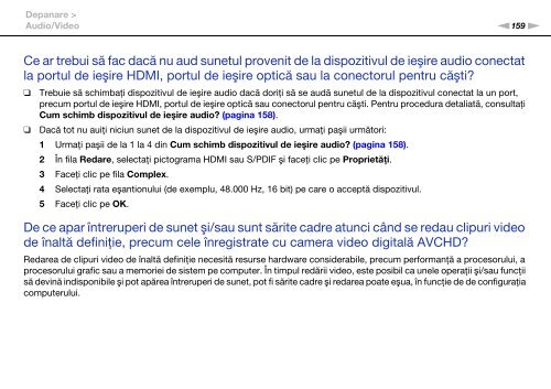 Sony VPCCA4S1E - VPCCA4S1E Istruzioni per l'uso Rumeno