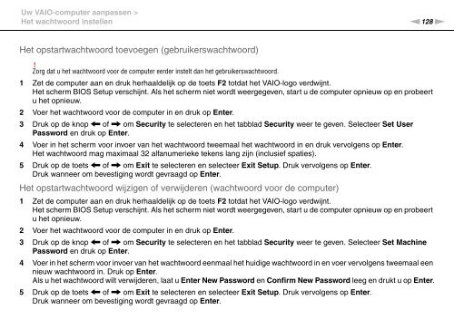 Sony VPCSE2X1R - VPCSE2X1R Istruzioni per l'uso Olandese