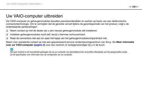 Sony VPCSE2X1R - VPCSE2X1R Istruzioni per l'uso Olandese