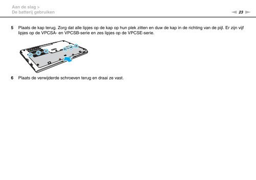 Sony VPCSE2X1R - VPCSE2X1R Istruzioni per l'uso Olandese