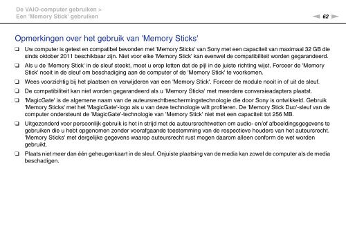 Sony VPCSE2X1R - VPCSE2X1R Istruzioni per l'uso Olandese