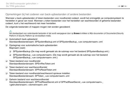 Sony VPCSE2X1R - VPCSE2X1R Istruzioni per l'uso Olandese