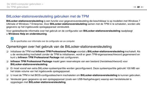 Sony VPCSE2X1R - VPCSE2X1R Istruzioni per l'uso Olandese