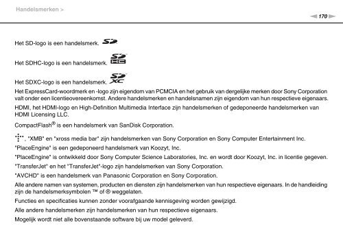 Sony VPCF13S0E - VPCF13S0E Istruzioni per l'uso Olandese