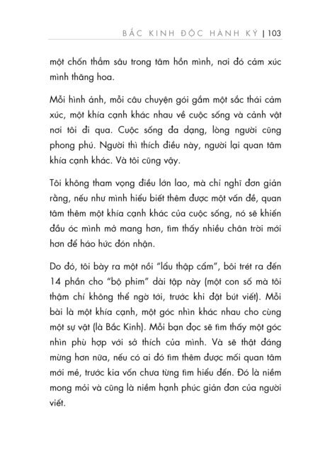 BAC KINH DOC HANH KY