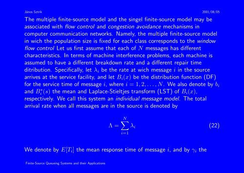 Finite-Source Queueing Systems and their Applications