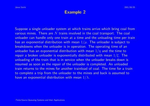 Finite-Source Queueing Systems and their Applications