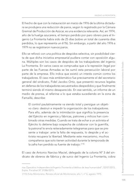 Responsabilidad empresarial en delitos de lesa humanidad