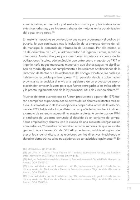 Responsabilidad empresarial en delitos de lesa humanidad