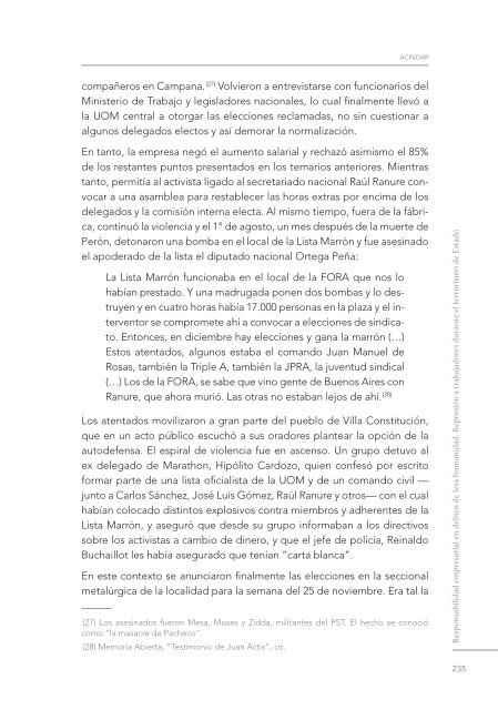 Responsabilidad empresarial en delitos de lesa humanidad