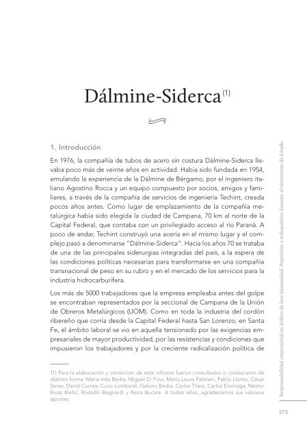 Responsabilidad empresarial en delitos de lesa humanidad