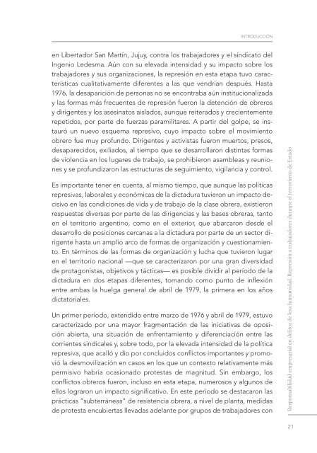 Responsabilidad empresarial en delitos de lesa humanidad