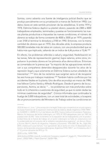 Responsabilidad empresarial en delitos de lesa humanidad