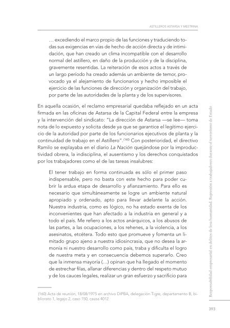 Responsabilidad empresarial en delitos de lesa humanidad