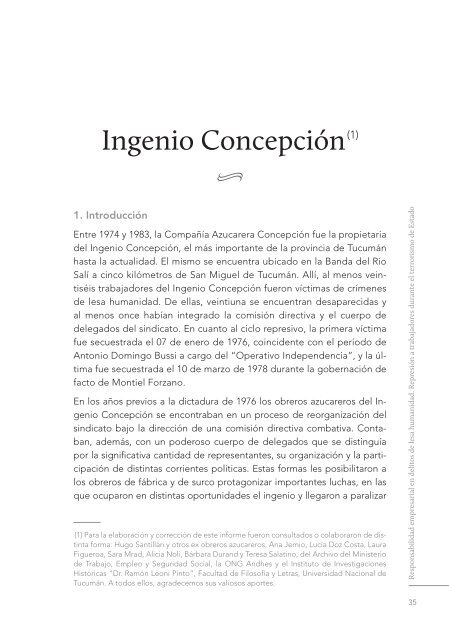 Responsabilidad empresarial en delitos de lesa humanidad