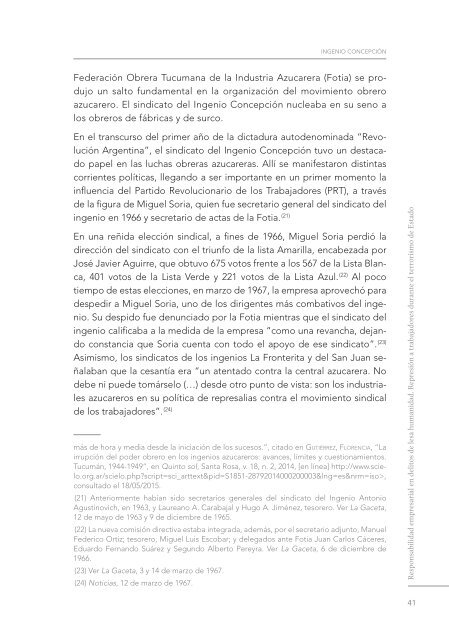 Responsabilidad empresarial en delitos de lesa humanidad